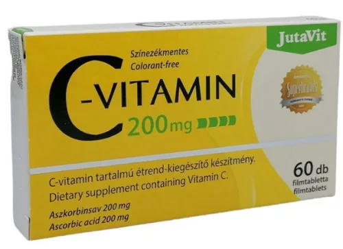 JUTAVIT C VITAMIN 200MG FILMTABLETTA 60X