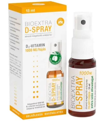 D3 VITAMIN 1000NE SZÁJSPRAY 15ML BIOX