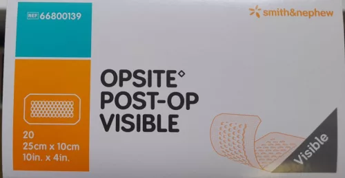 OPSITE POST-OP VISIBLE 25CMX10CM 20X