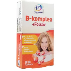 1X1 VITAMIN B KOMPLEX FOLSAV FILMTBL 28X