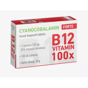 CYANOCOBALAMIN 250MCG FORTE TBL 100XERGO