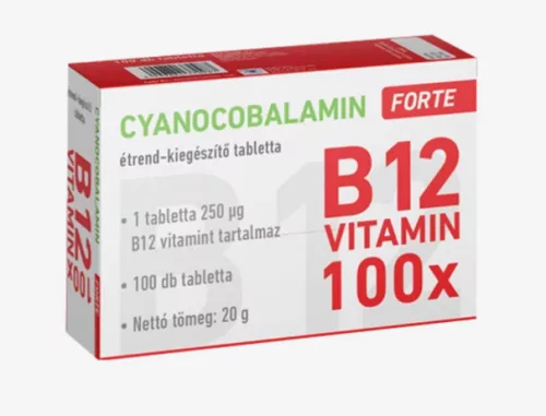 CYANOCOBALAMIN 250MCG FORTE TBL 100XERGO