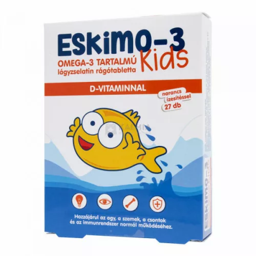 ESKIMO 3 KIDS OMEGA-3 DVIT RTABL NAR 27X