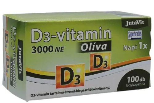 JUTAVIT D3 VIT 3000NE OLIVA KAPSZ 100X