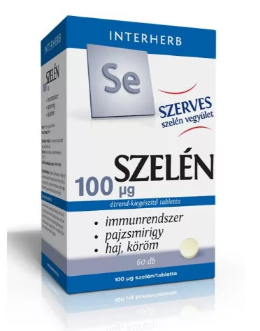 INTERHERB SZERVES SZELÉN 100MCG TABL 60X