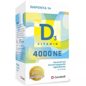 D3 VITAMIN 4000NE RÁGÓTABL 90X GOODWILL