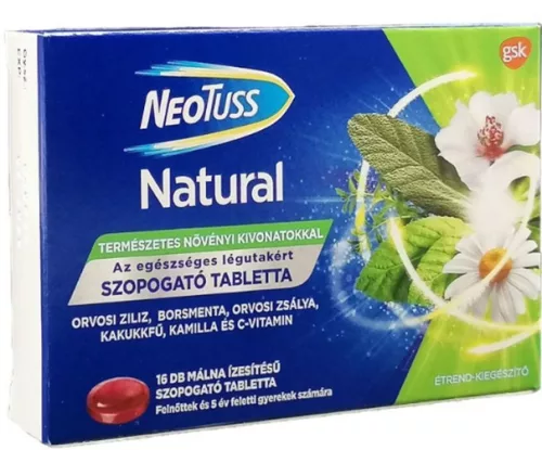 NEOTUSS NATURAL SZOPOGATÓ TABL MÁLNA 16X