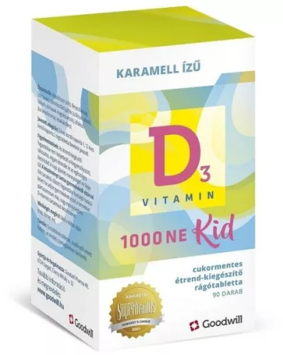 D3-VITAMIN KID 1000NE RTABL 90X GOODWILL