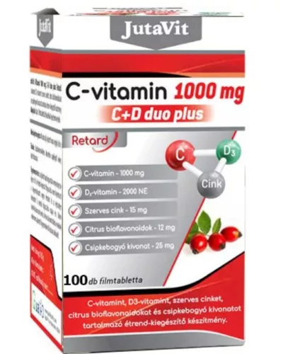 JUTAVIT RET C+D DUO PLUS C 1000 TBL 100X