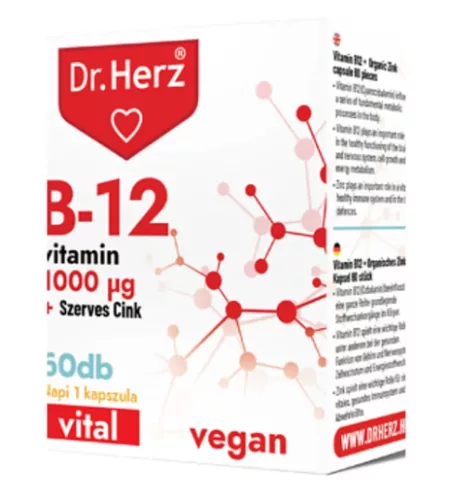 DR.HERZ B12 1000MCG SZERVZN KAPSZULA 60X