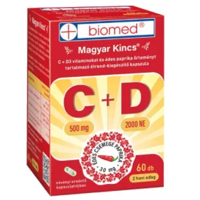 BIOMED MAGYAR KINCS C+D VITAMIN KAPS 60X