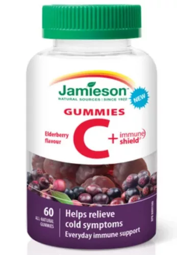 JAMIESON C–VIT+IMMUNE SHIELD GUMICUK 60X