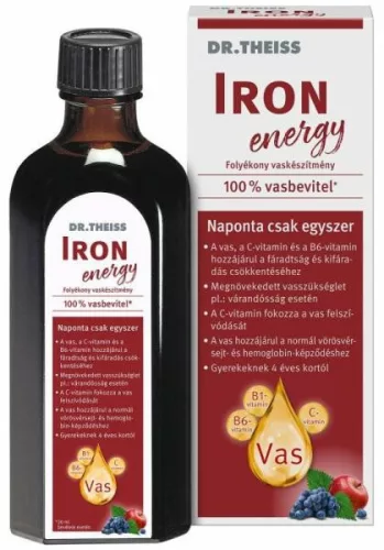 DR.THEISS IRON ENERGY VAS FOLYADÉK 500ML