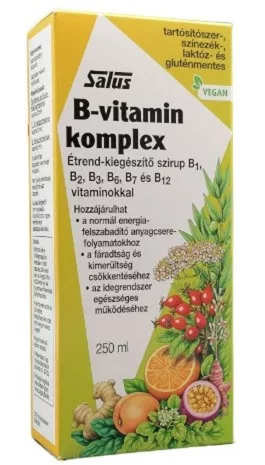 B VITAMIN KOMPLEX SZIRUP 250ML SALUS