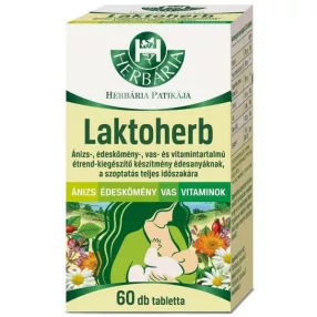 LAKTOHERB ÉTRENDKIEGÉSZÍTŐ TABLETTA 60X
