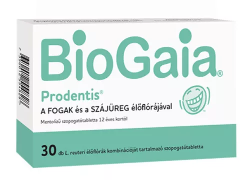 BIOGAIA PRODENTIS SZOP TABL MENTOL 30X
