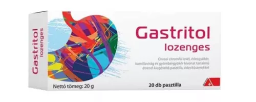 GASTRITOL ÉTRENDKIEGÉSZÍTŐ PASZTILLA 20X