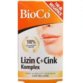 LIZIN C+CINK KOMPLEX TABLETTA 100X BIOCO