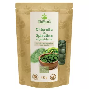 BIOMENÜ BIO CHLOREL SPIRUL ALGA TBL 125G