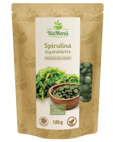 BIOMENÜ BIO SPIRULINA ALGA TABLETTA 125G