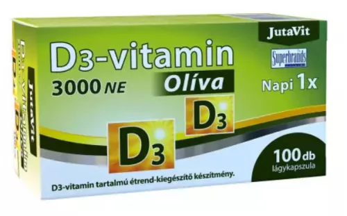 JUTAVIT D3 2000NE OLIVA LÁGY KAPSZ 100X