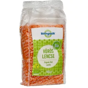 BIORGANIK BIO VÖRÖS LENCSE 500G