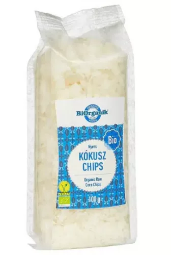 BIORGANIK BIO KÓKUSZCHIPS NYERS 100G