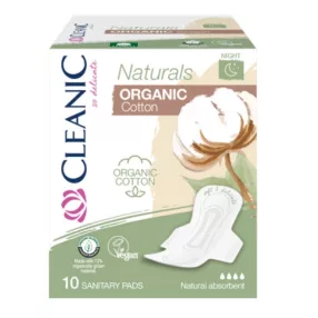 CLEANIC NATURAL ORGANICC NIGHT EÜBET 10X