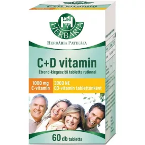 C VITAMIN 1000MG D 3000NE TABL 60X HERB