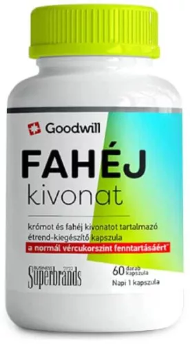 FAHÉJ KIVONAT KRÓM ÉK KAPSZ 60X GOODWILL