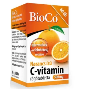 C VITAMIN 500MG RÁGÓTABL NAR 60X BIOCO