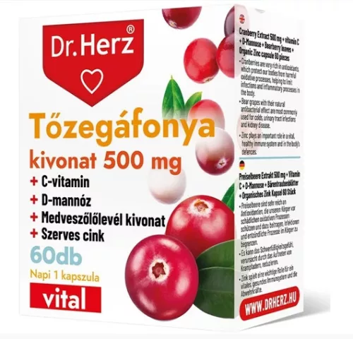 DR.HERZ TŐZEGÁFONYA KIV 500MG KAPSZ 60X