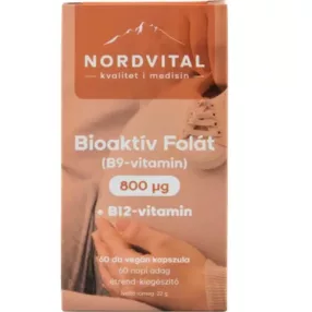 NORDVITAL BIOAKT FOL 800MCG B12 KAPS 60X