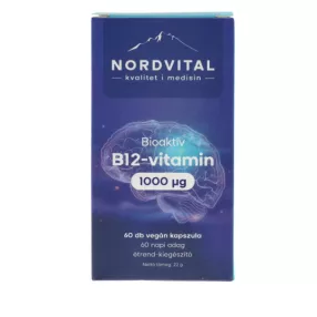 NORDVITAL B12 1000MCG VEGÁN KAPSZULA 60X
