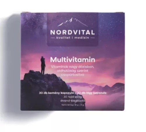 NORDVITAL MULTIVIT LÁGY+KEM KAPSZ 30+30X