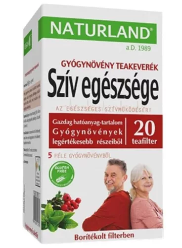 SZÍV EGÉSZSÉGE TEAKEVERÉK 20X 1,3G NLAND