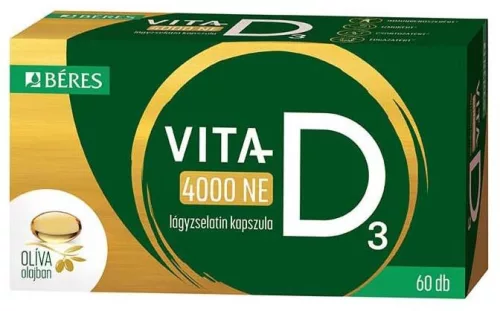 BÉRES VITA-D3 4000NE LÁGYZSEL KAPSZ 60X