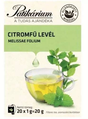 PATIKÁRIUM CITROMFŰLEVÉL ORV TEA 20X 1G