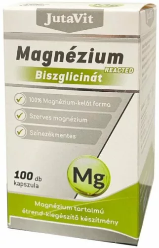 JUTAVIT MAGNÉZIUM-BISZGLIC KAPSZULA 100X