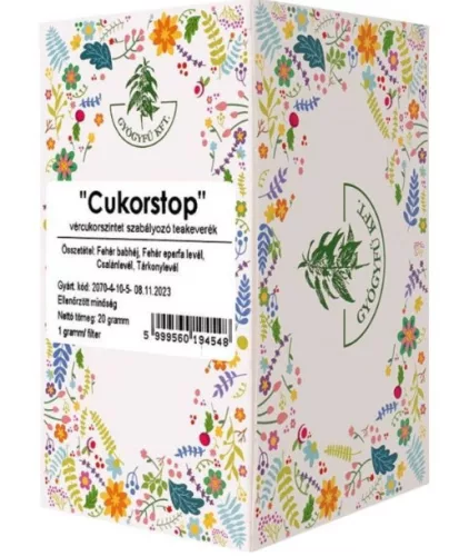 CUKORSTOP TEA 20X 1G FILTERES GYÓGYFŰ