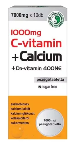 DR.CHEN C 1000MG CA D3 400NE PTABL 10X