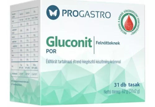 PROGASTRO GLUCONIT ÉKIEG POR FELNŐTT 31X