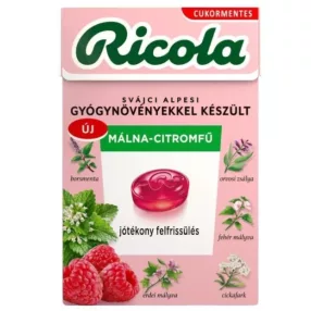 RICOLA MÁLNA CITROMFŰ CUKM CUKORKA 40G