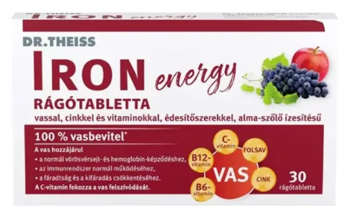 DR.THEISS IRON ENERGY RÁGÓTABL ALMA 30X
