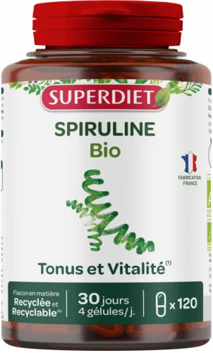 SUPERDIET BIO SPIRULINA KAPSZULA 120X