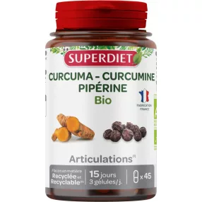 SUPERDIET BIO KURKUMA KAPSZULA 45X