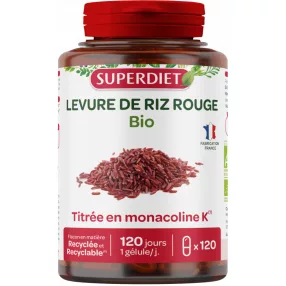 SUPERDIET BIO VÖR ÉLESZTŐ RIZS KAPS 120X