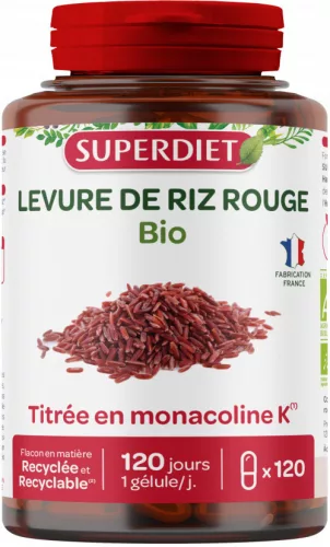 SUPERDIET BIO VÖR ÉLESZTŐ RIZS KAPS 120X