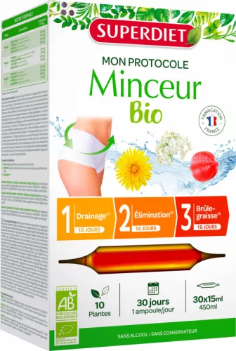 SUPERDIET BIO MINCEUR IVÓAMP 30X 15ML
