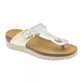 SCHOLL BOA VISTA PAPUCS 38 PLATINA 1PÁR